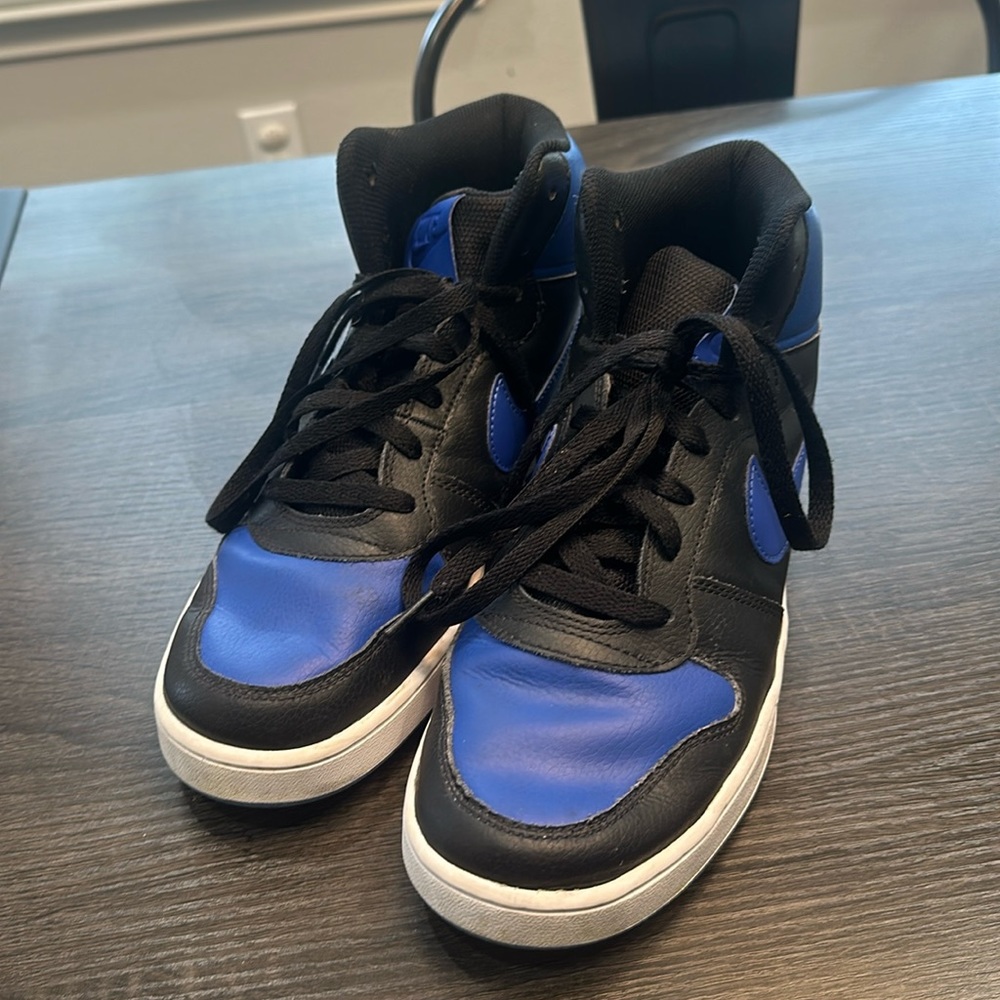 Nike Men Ebernon Mid Sneaker Black/Game Royal-White AQ1773-001